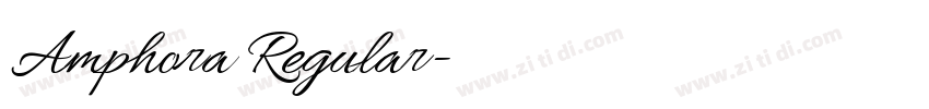 Amphora Regular字体转换